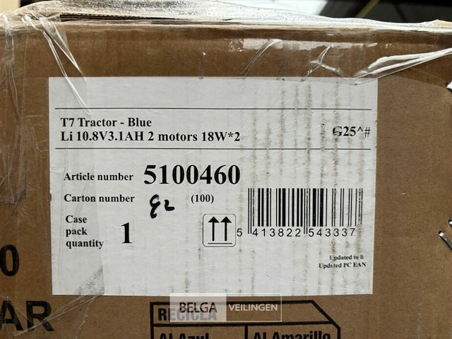 T7 tractor - blue - afbeelding 4 van  4