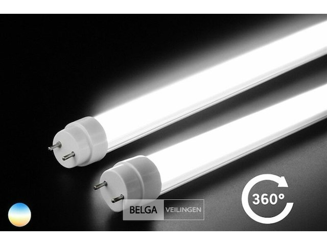 T8 led buizen – 18w – 120cm – 6500k koud wit – (x30) - afbeelding 1 van  6