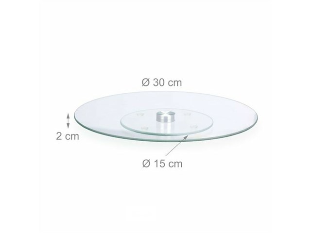 Taartplateau glas - afbeelding 2 van  4