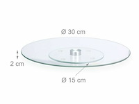 Taartplateau glas - afbeelding 2 van  4