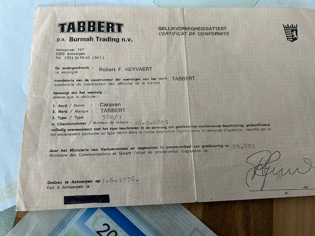 Tabbert 380 caravan - afbeelding 14 van  23