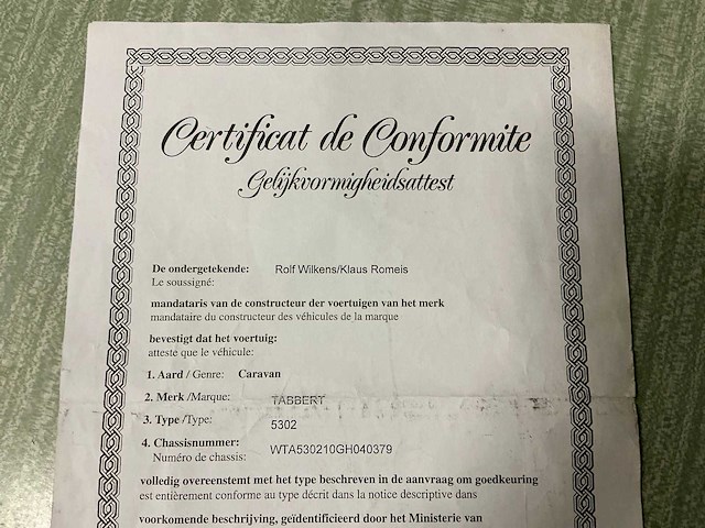 Tabbert 5302 caravan - afbeelding 12 van  16