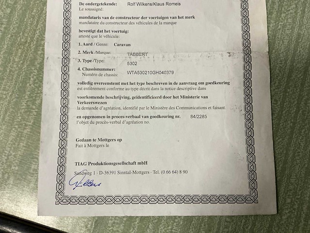Tabbert 5302 caravan - afbeelding 13 van  16