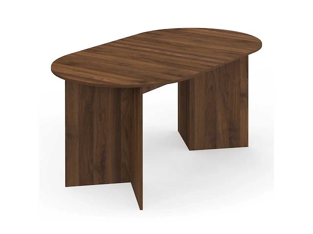 Table à manger extensible 160-200cm effet noyer - afbeelding 2 van  11