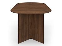 Table à manger extensible 160-200cm effet noyer - afbeelding 10 van  11