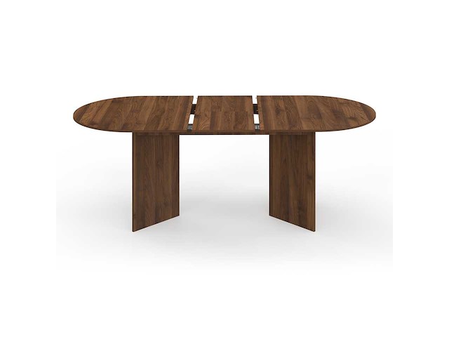 Table à manger extensible 160-200cm effet noyer - afbeelding 11 van  11
