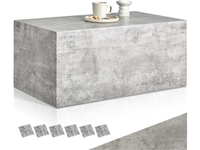 Table basse - aspect béton - afbeelding 2 van  4