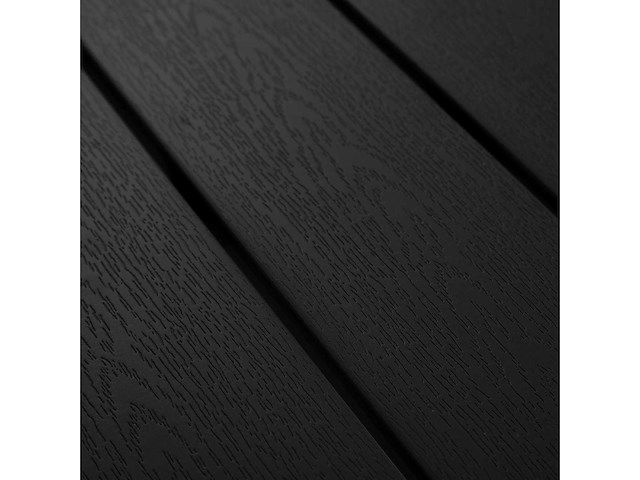 Table de jardin - 150 x 90 x 74,5 cm - noir - afbeelding 3 van  7