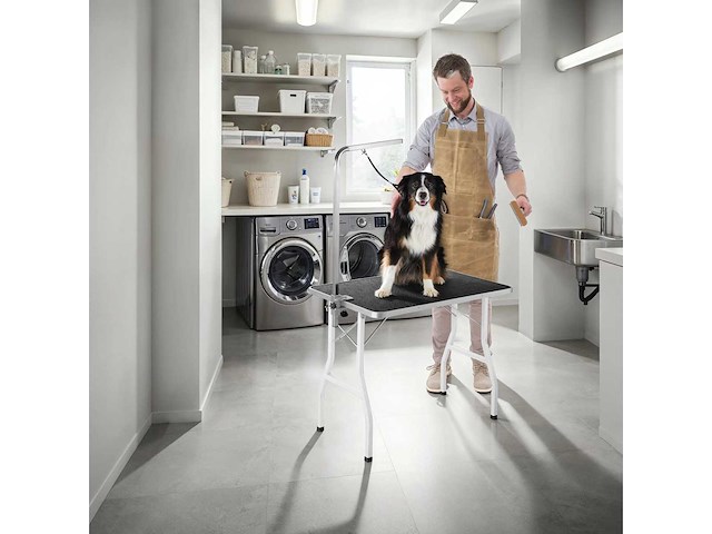 Table de toilettage noir/blanc - afbeelding 7 van  8