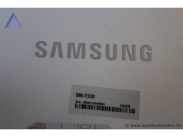 Tablet, samsung, sm-t550, 16gb, werking niet gekend - afbeelding 2 van  2