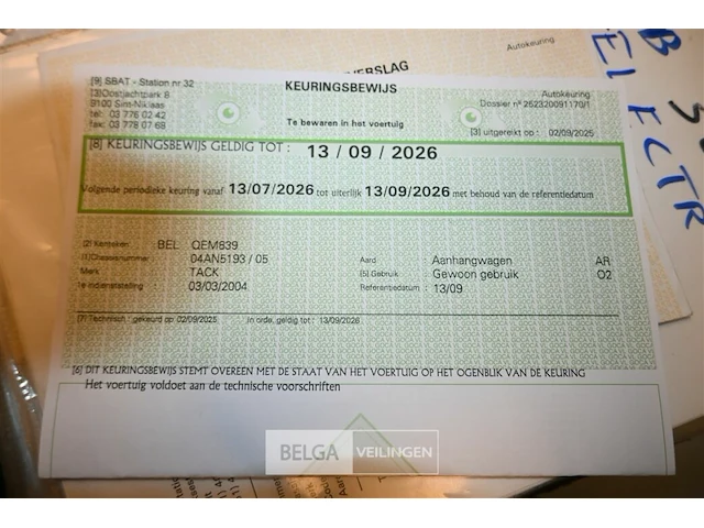 Tack aanhangwagen - afbeelding 8 van  13