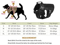 Tactisch hondenharnas xl zwart - afbeelding 3 van  3