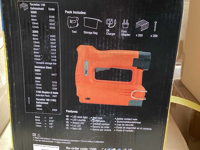 Tacwise 140-180el tacker oplaadbaar 12v (3x) - afbeelding 5 van  7
