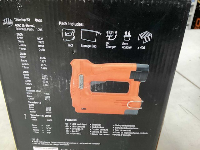 Tacwise 53-13el tacker oplaadbaar, 12 v (2x) - afbeelding 6 van  10