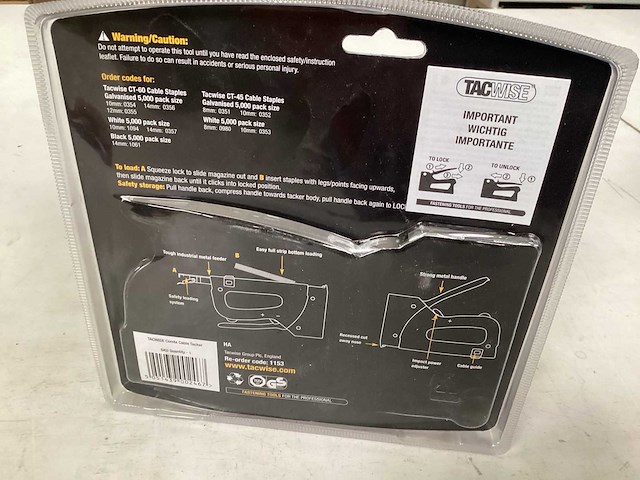 Tacwise combi cable tacker voor kabelnieten (5x) - afbeelding 5 van  6