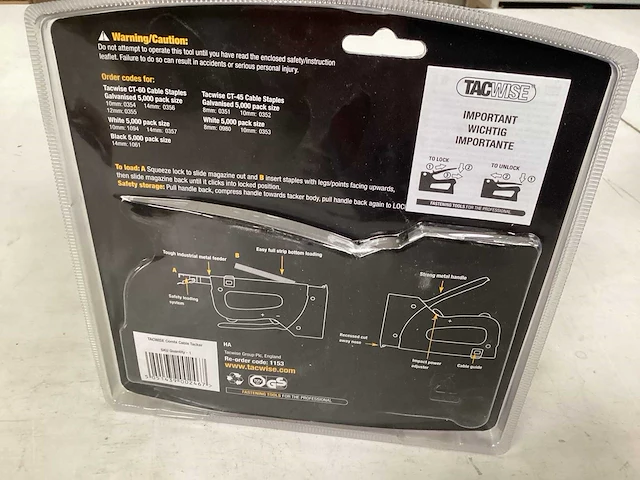 Tacwise combi cable tacker voor kabelnieten (5x) - afbeelding 5 van  6