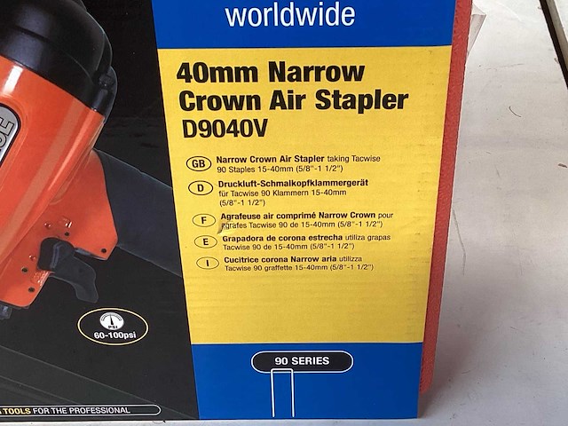 Tacwise d9040v pneumatische tacker in koffer - afbeelding 2 van  7