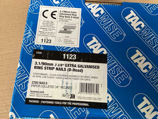Tacwise ring strip d nail, 90 mm, doos 2200st (6x) - afbeelding 4 van  4