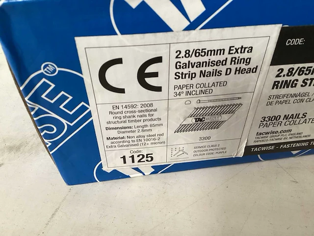Tacwise ring strip nails, 50 mm, 3300 stuks (10x) - afbeelding 2 van  4