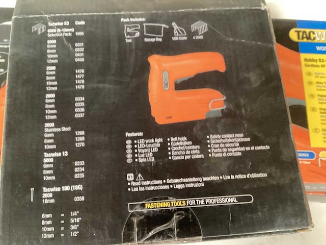 Tacwise tacker oplaadbaar, 4v (5x) - afbeelding 6 van  6