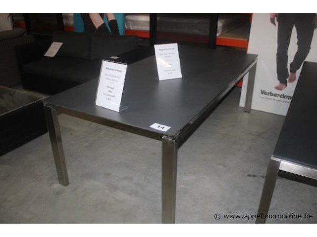 Tafel - tafelonderstel uitvoering onderstel- inox + tafelblad - afbeelding 1 van  2