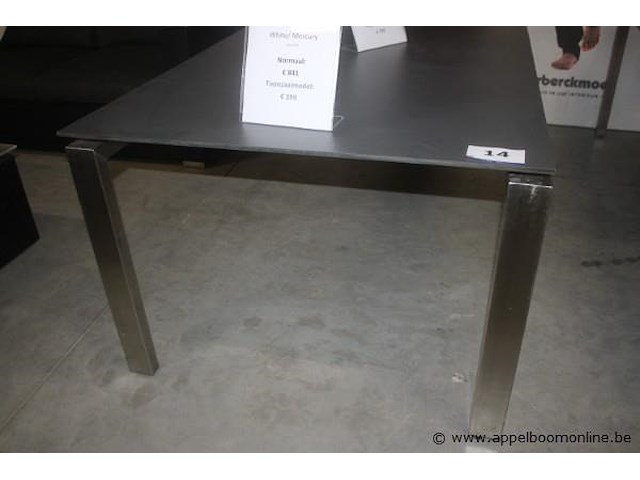 Tafel - tafelonderstel uitvoering onderstel- inox + tafelblad - afbeelding 2 van  2