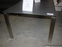 Tafel - tafelonderstel uitvoering onderstel- inox + tafelblad - afbeelding 2 van  2