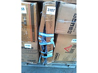 Tafel- en stoelenset voor 4 personen, rustiek bruin en zwart - afbeelding 10 van  10