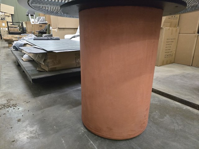 Tafel 100cm mortex poot met wooden top - afbeelding 3 van  6