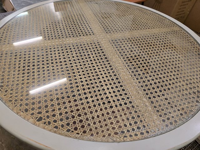 Tafel 100cm mortex poot met wooden top - afbeelding 6 van  6