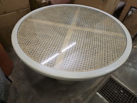 Tafel 100cm mortex poot met wooden top - afbeelding 3 van  7