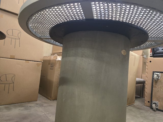 Tafel 100cm mortex poot met wooden top - afbeelding 5 van  7