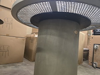 Tafel 100cm mortex poot met wooden top - afbeelding 5 van  7