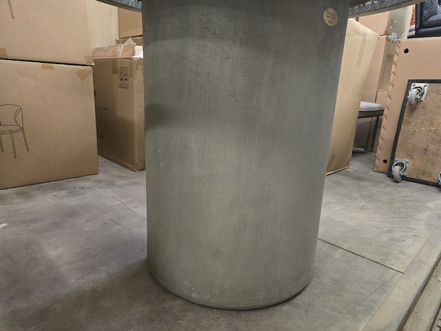 Tafel 100cm mortex poot met wooden top - afbeelding 6 van  7