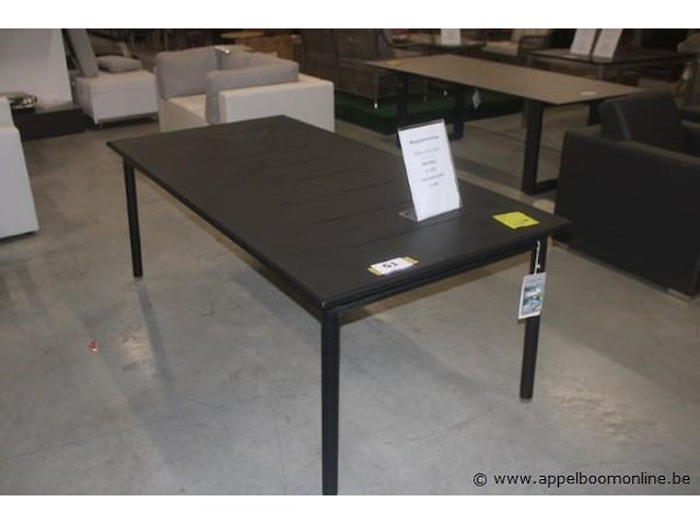 Tafel 200x100cm aluminium antraciet - afbeelding 1 van  3