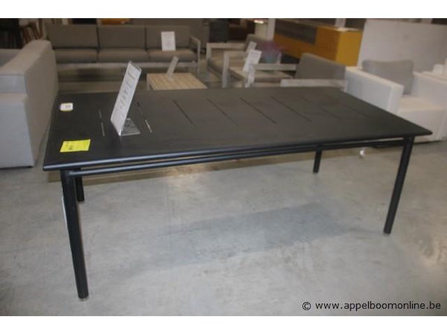 Tafel 200x100cm aluminium antraciet - afbeelding 3 van  3