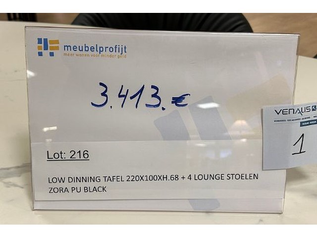 Tafel, 4 lounge stoelen - afbeelding 2 van  10