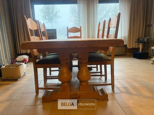 Tafel + 6 stoelen - afbeelding 1 van  6