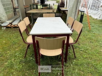Tafel + 6 stoelen - afbeelding 2 van  6