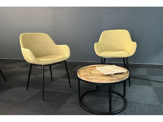 Tafel + 8 stoelen en salontafetje - afbeelding 2 van  12