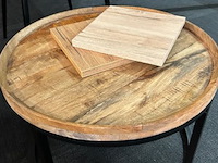 Tafel + 8 stoelen en salontafetje - afbeelding 3 van  12