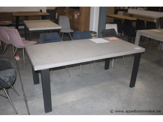 Tafel 90x190cm toro 30042cha charcoal - afbeelding 1 van  2