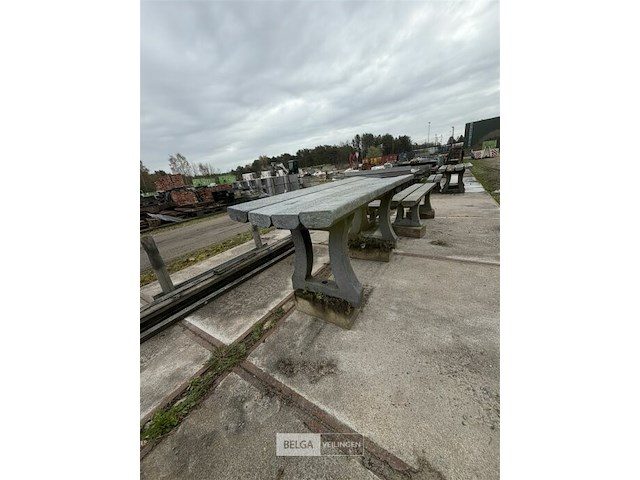 Tafel + bank - afbeelding 1 van  6