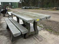 Tafel + bank - afbeelding 1 van  5