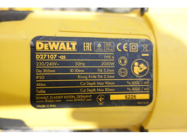Tafel combinatiezaag dewalt - afbeelding 4 van  6