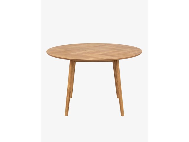 Tafel eik fineer diameter 120cm - afbeelding 2 van  3