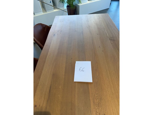 Tafel eik met metalen poot - castle line - afbeelding 3 van  3