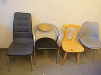 Tafel en 4 x diverse stoel - afbeelding 2 van  4