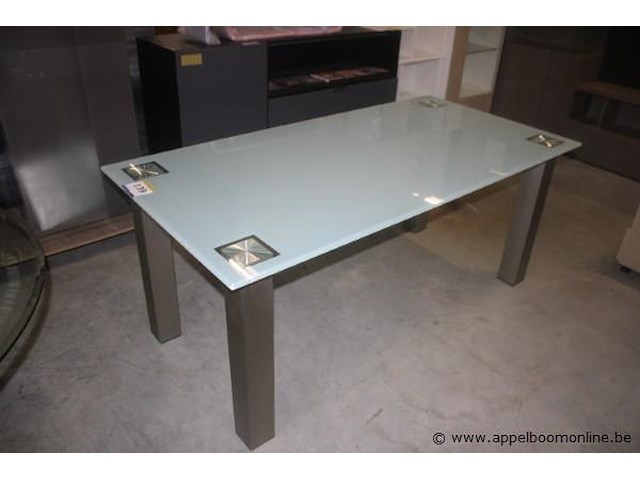 Tafel glas/metaal - afbeelding 1 van  2