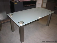 Tafel glas/metaal - afbeelding 1 van  2